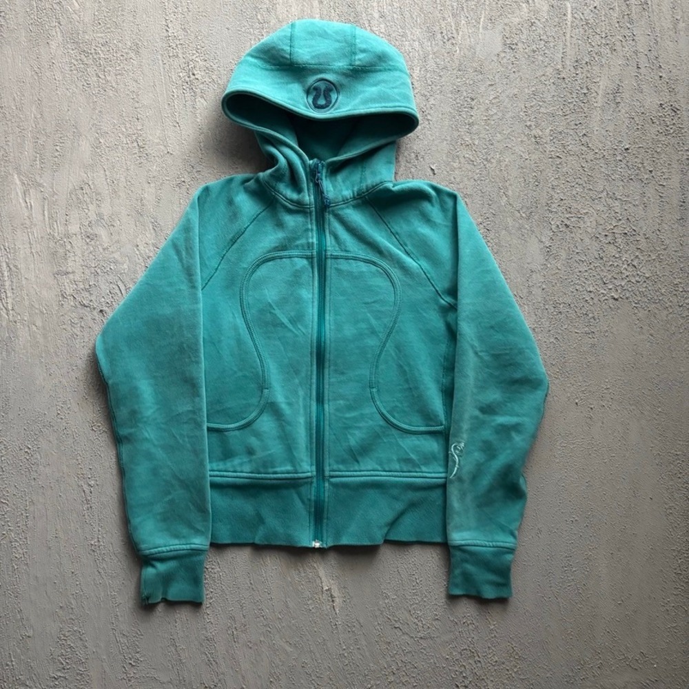 Lululemon Scuba Full Zip Hoodie Womens Size 6 Teal